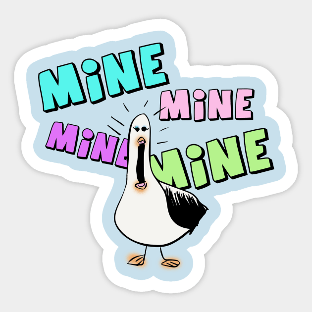 Possessive Female Seagull Sticker by MagicalMeltdown